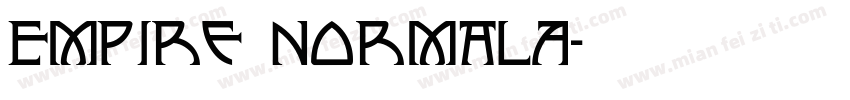 Empire NormalA字体转换